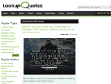 Tablet Screenshot of lookupquotes.com